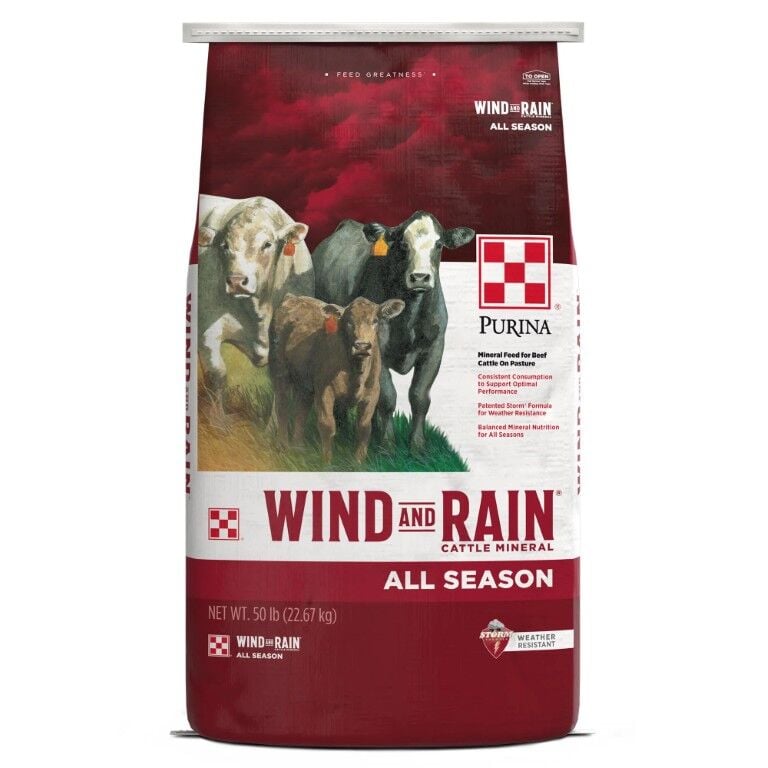 Purina Wind And Rain All Season 12 Complete Cattle Mineral, 40-Lb