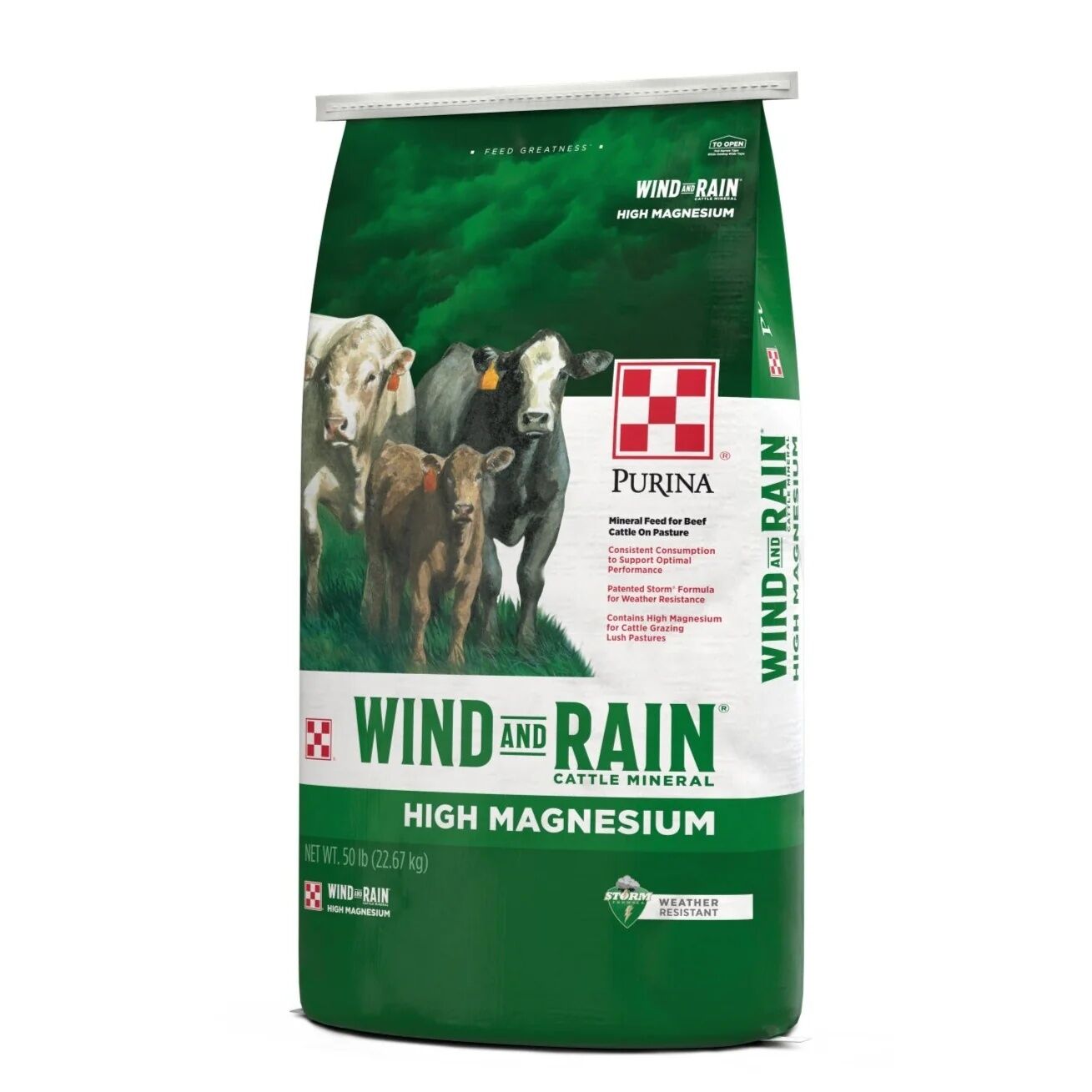 Purina Wind And Rain Storm Hi-Mag 4 Complete Cattle Mineral, 50-Lb