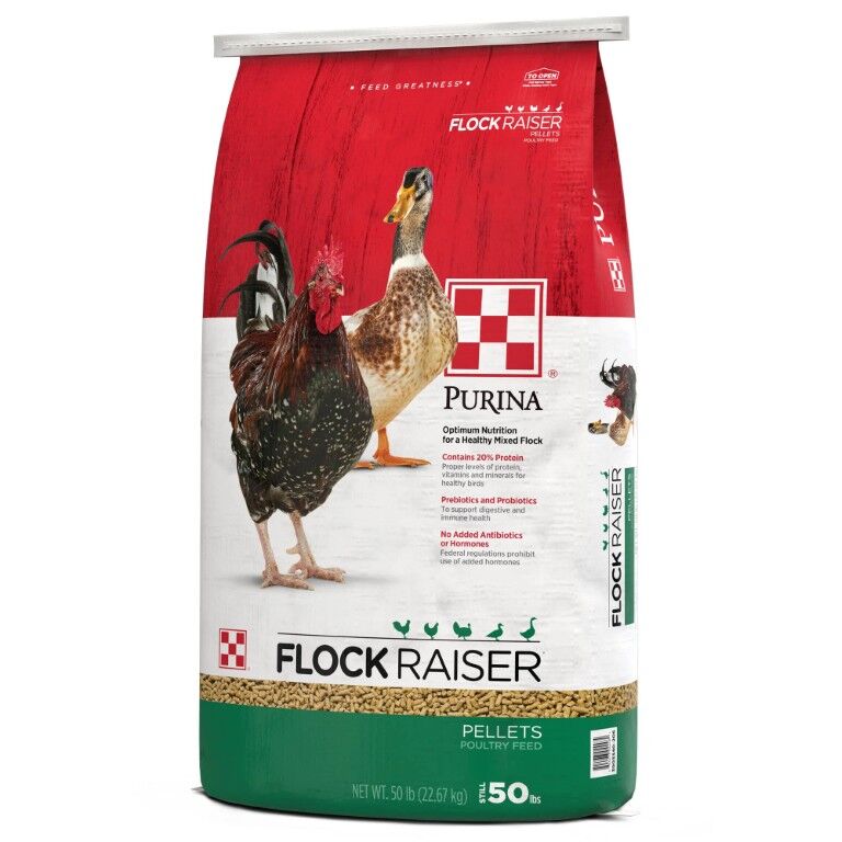 Purina Flock Raiser Pellets, 50-Lb