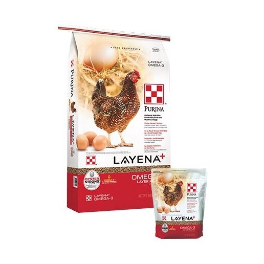 Purina Layena Plus Omega 3, 40-lb bag 