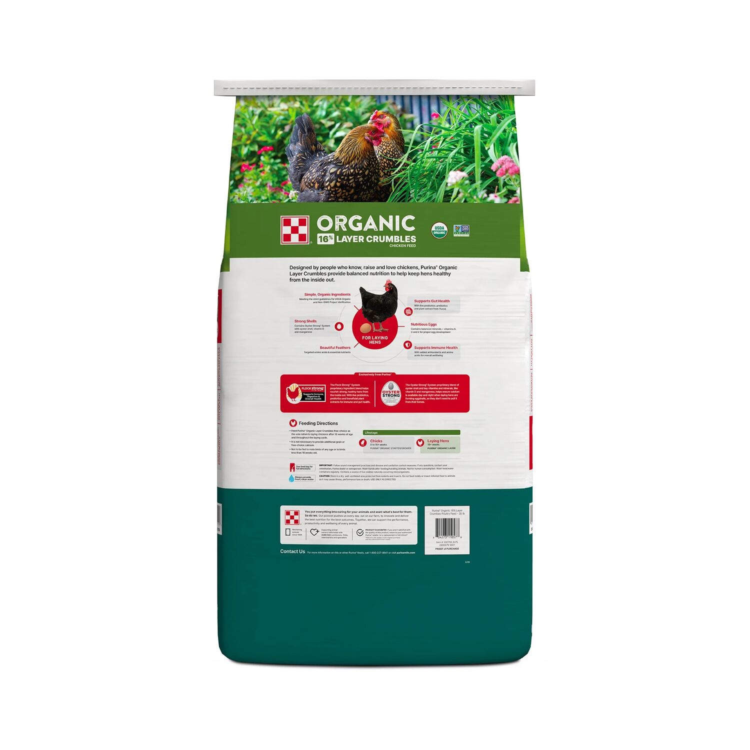 Purina Organic Layer Crumbles Hen Feed, 35-Lb