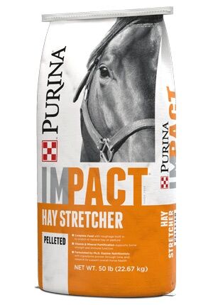 Purina Impact Hay Stretcher Horse Feed, 50-Lb
