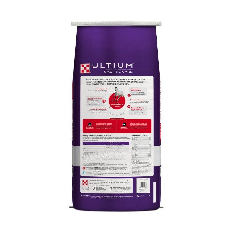 Purina Ultium Gastric Care Horse Feed, 50-Lb