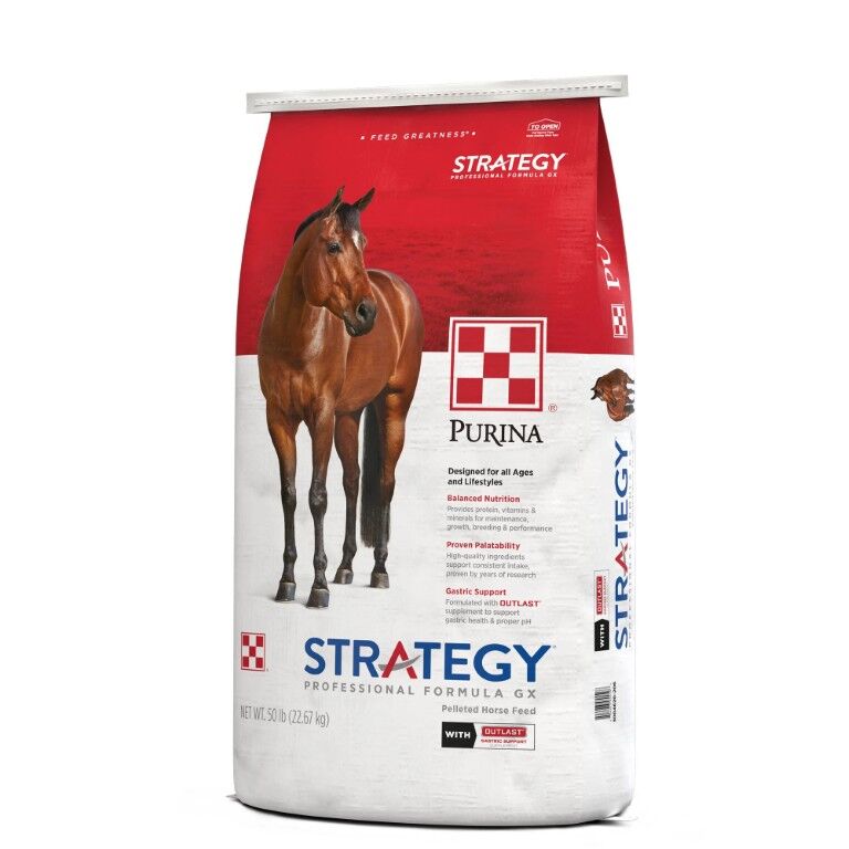 Purina Strategy Professional Formula GX Horse Feed, 50-Lb