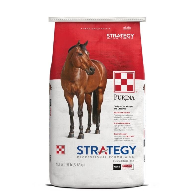 Purina Strategy Professional Formula GX Horse Feed, 50-Lb