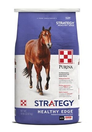 Purina Strategy Healthy Edge Horse Feed, 50-Lb