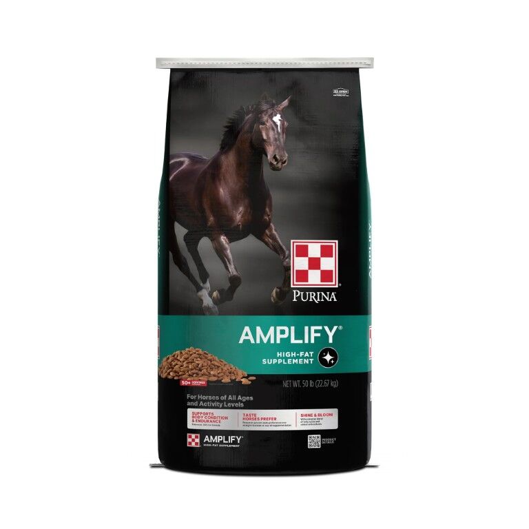 Purina Amplify High-Fat Horse Supplement, 50-Lb