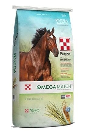 Purina Omega Match Horse Feed, 40-Lb