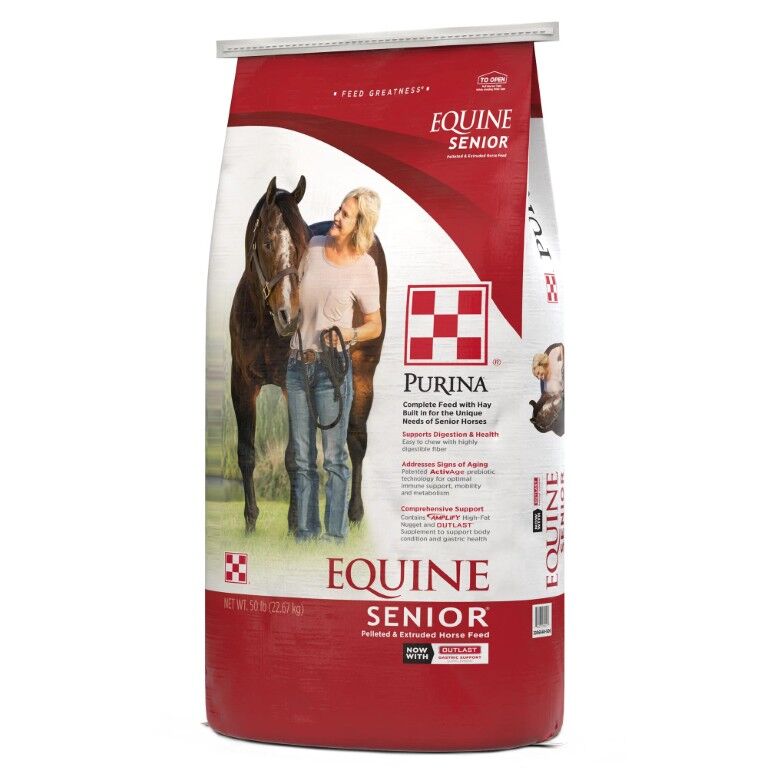 Purina Equine Senior Horse Feed, 50-Lb