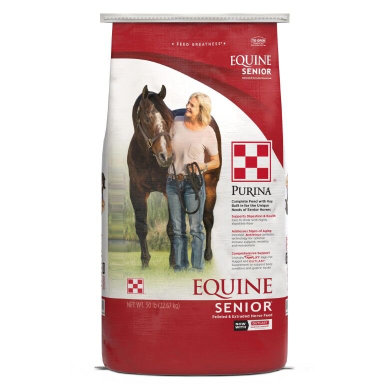 Purina Equine Senior Horse Feed, 50-Lb