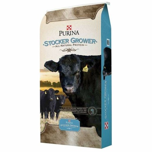 Purina 14% Cattle Pellet Stocker/Grower, 50-lb bag 