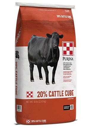 Purina 20% Cattle Cube, 50-Lb