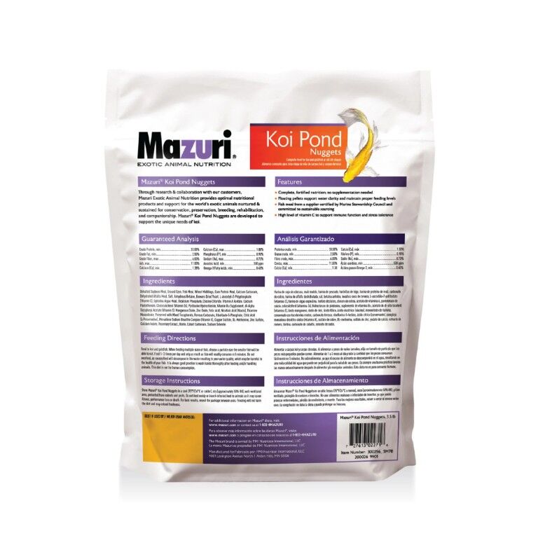 Mazuri Koi Pond Nuggets, 3.5-Lb