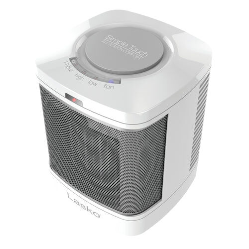 Lasko Ceramic White Bathroom Space Heater with ALCI Safety Plug, 1500-Watts
