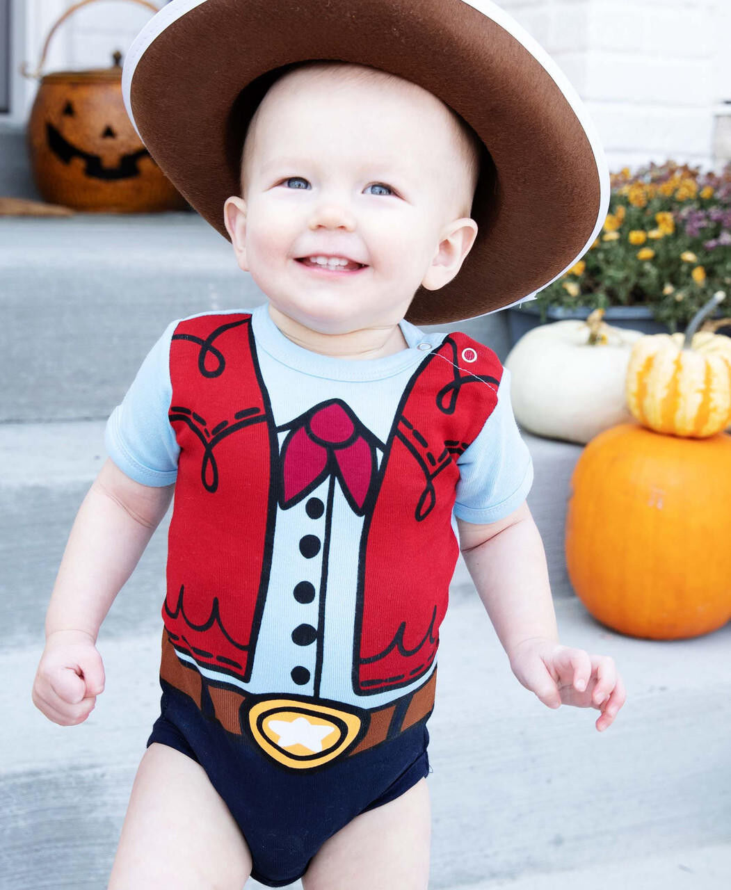 LazyOne Kids' Cowboy Creeper Onesie