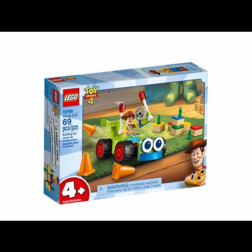 Lego Disney Pixar's Toy Story 4 Woody & Rc 10766 Building Kit (69 Pieces)