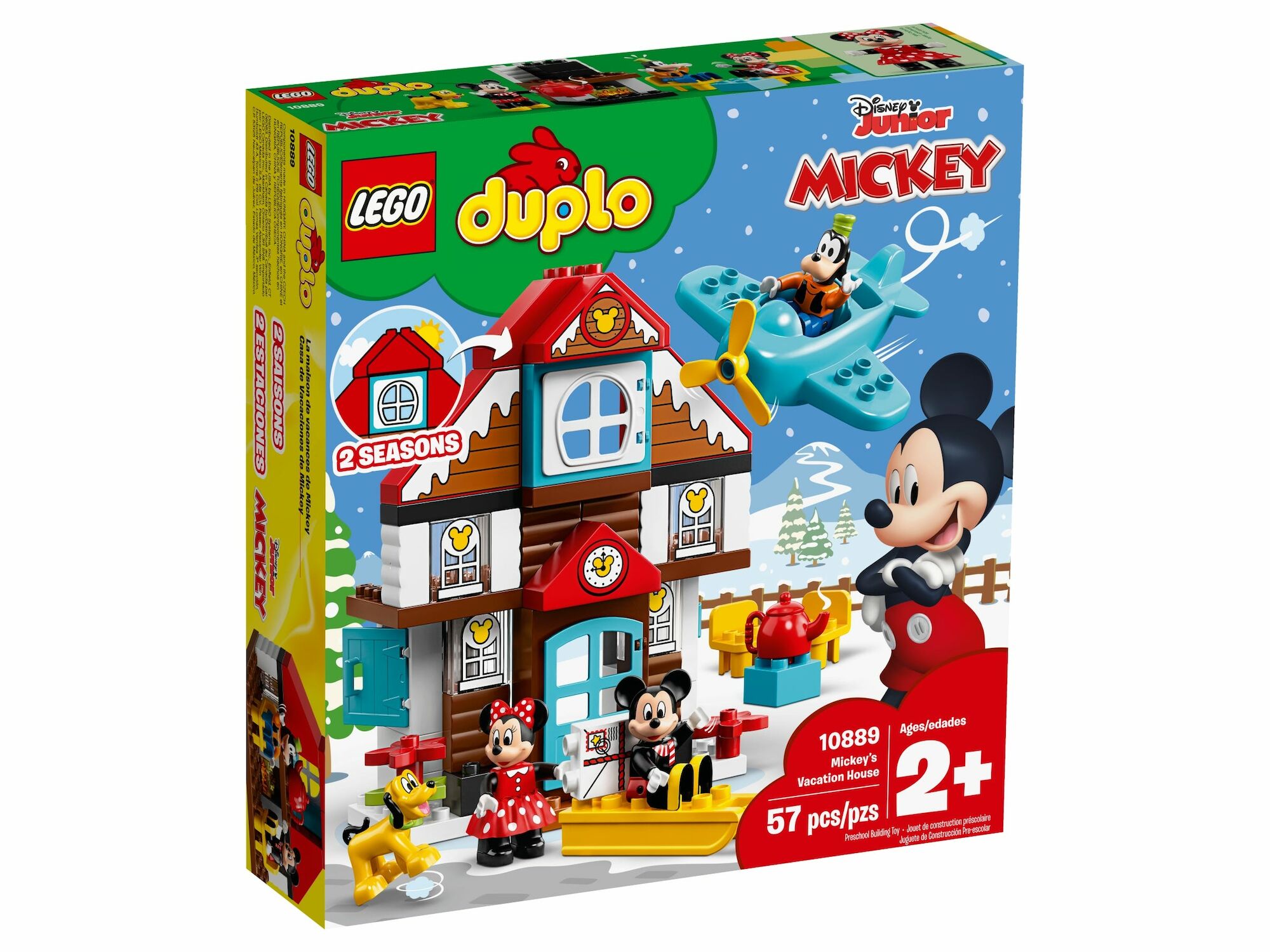 Lego Duplo Disney Mickey's Vacation House 10889 Toy House Building Set For Toddlers