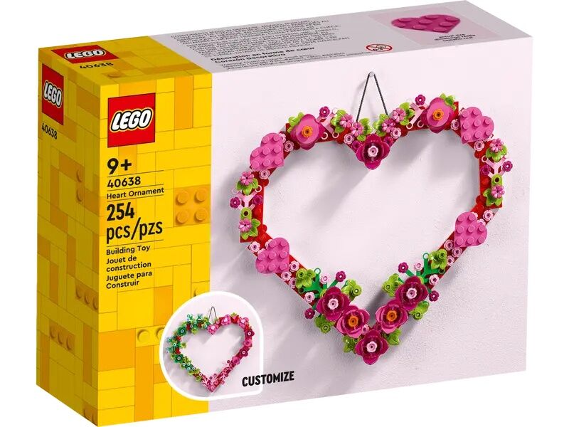LEGO Heart Ornament