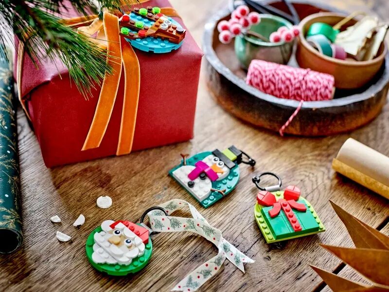 LEGO Christmas Ornament Selection