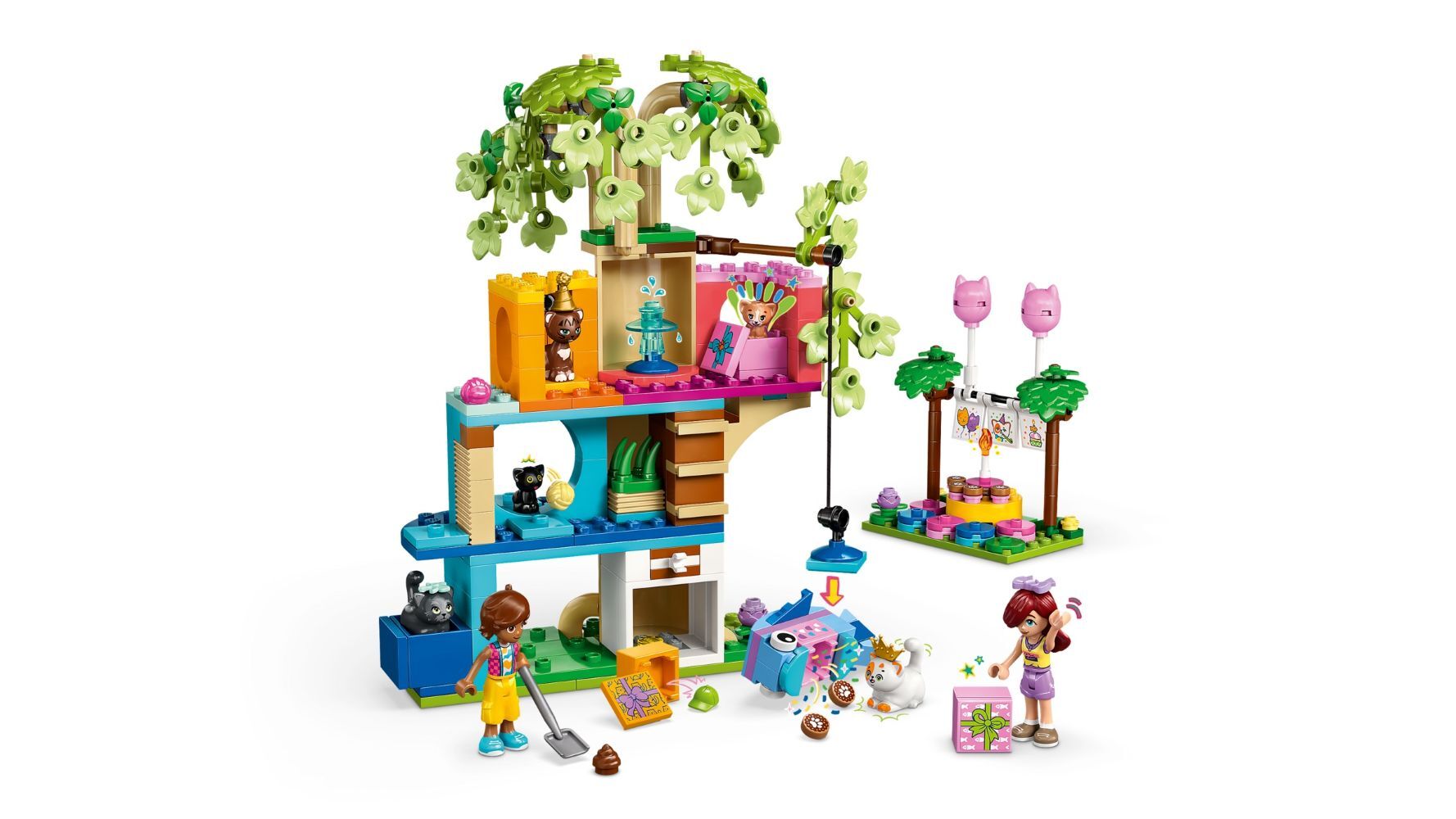 LEGO Friends Cat Birthday Party & Tree House