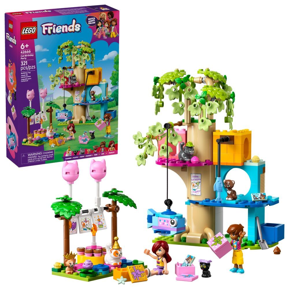 LEGO Friends Cat Birthday Party & Tree House