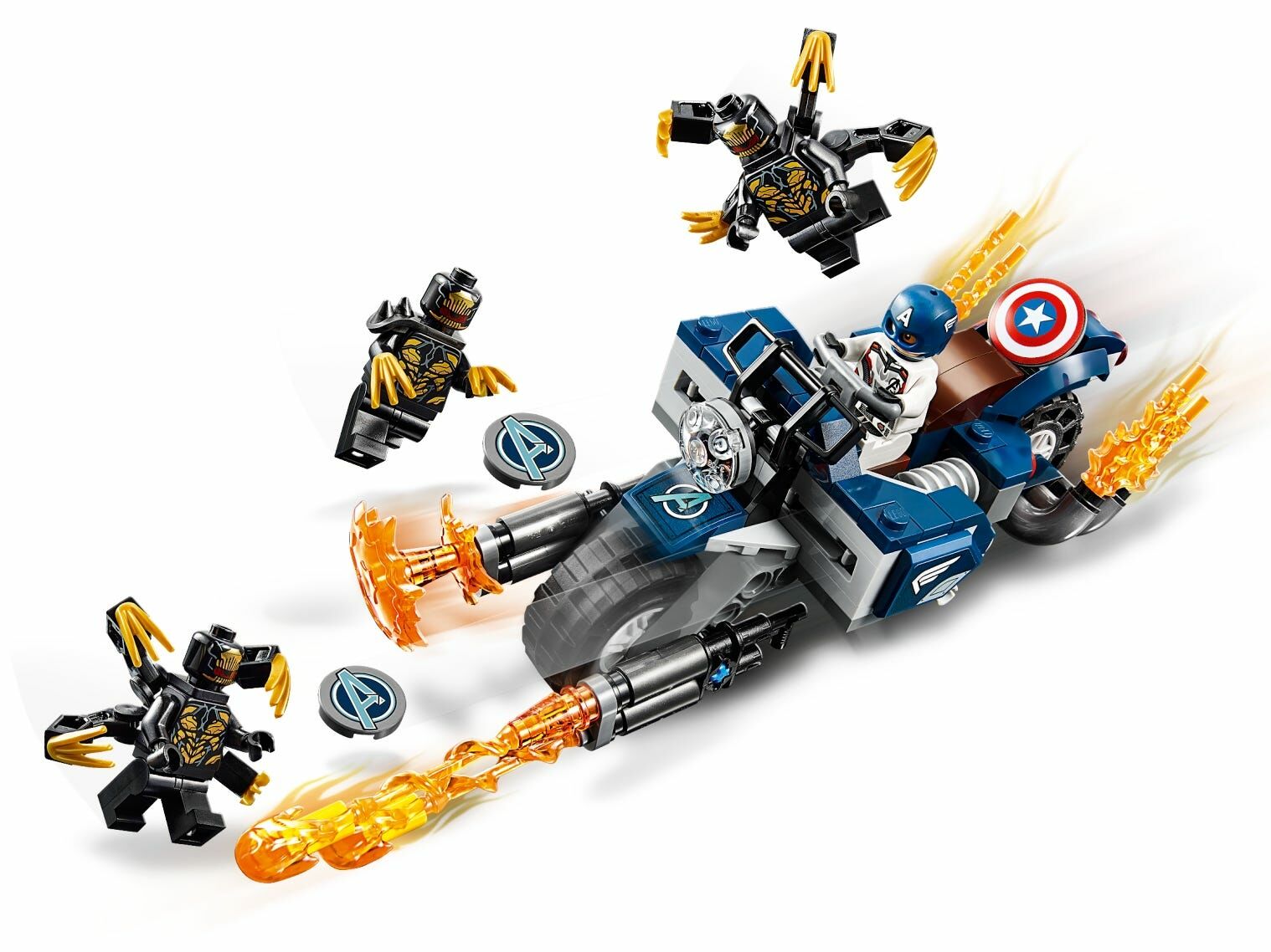 Lego Marvel Avengers Captain America: Outriders Attack 76123 Building Kit (167 Pieces)