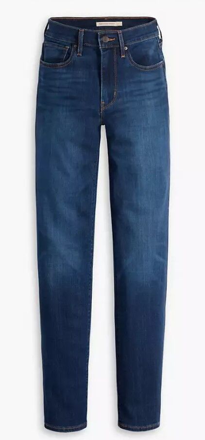 Levi's Women's 724 High Rise Slim Straight Jeans in Carbon Glow