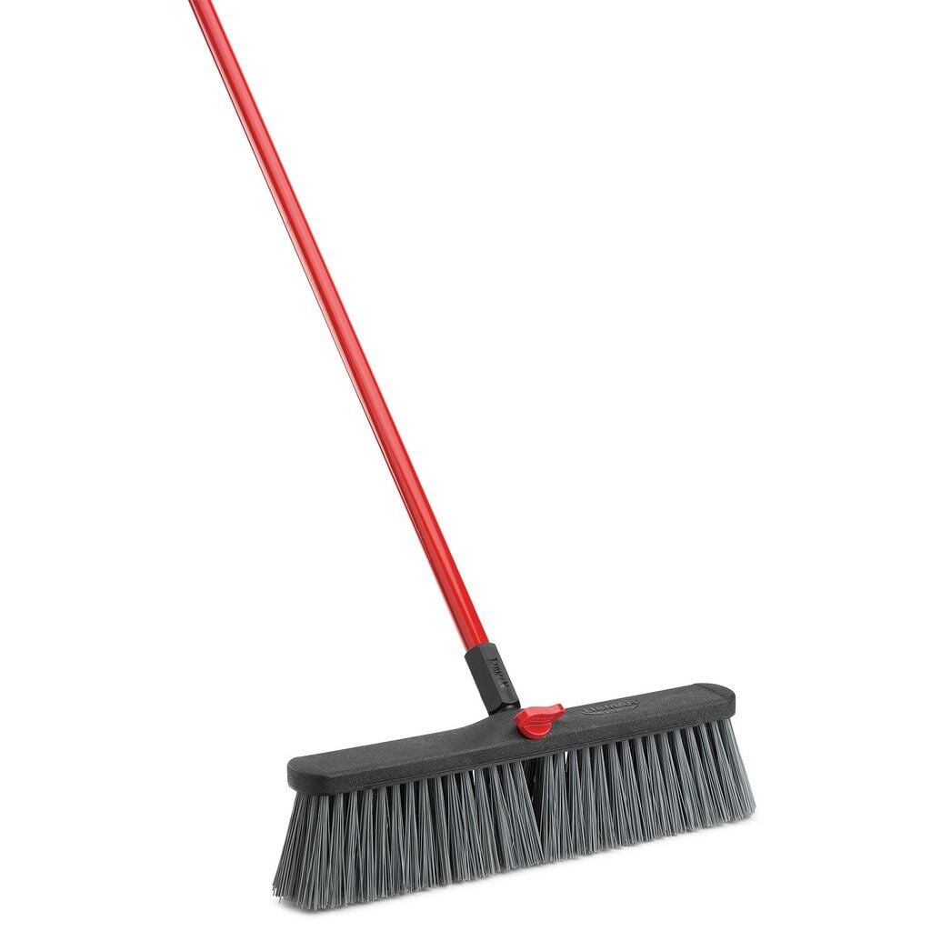 Libman Rough-Surface Push Broom, 18-In