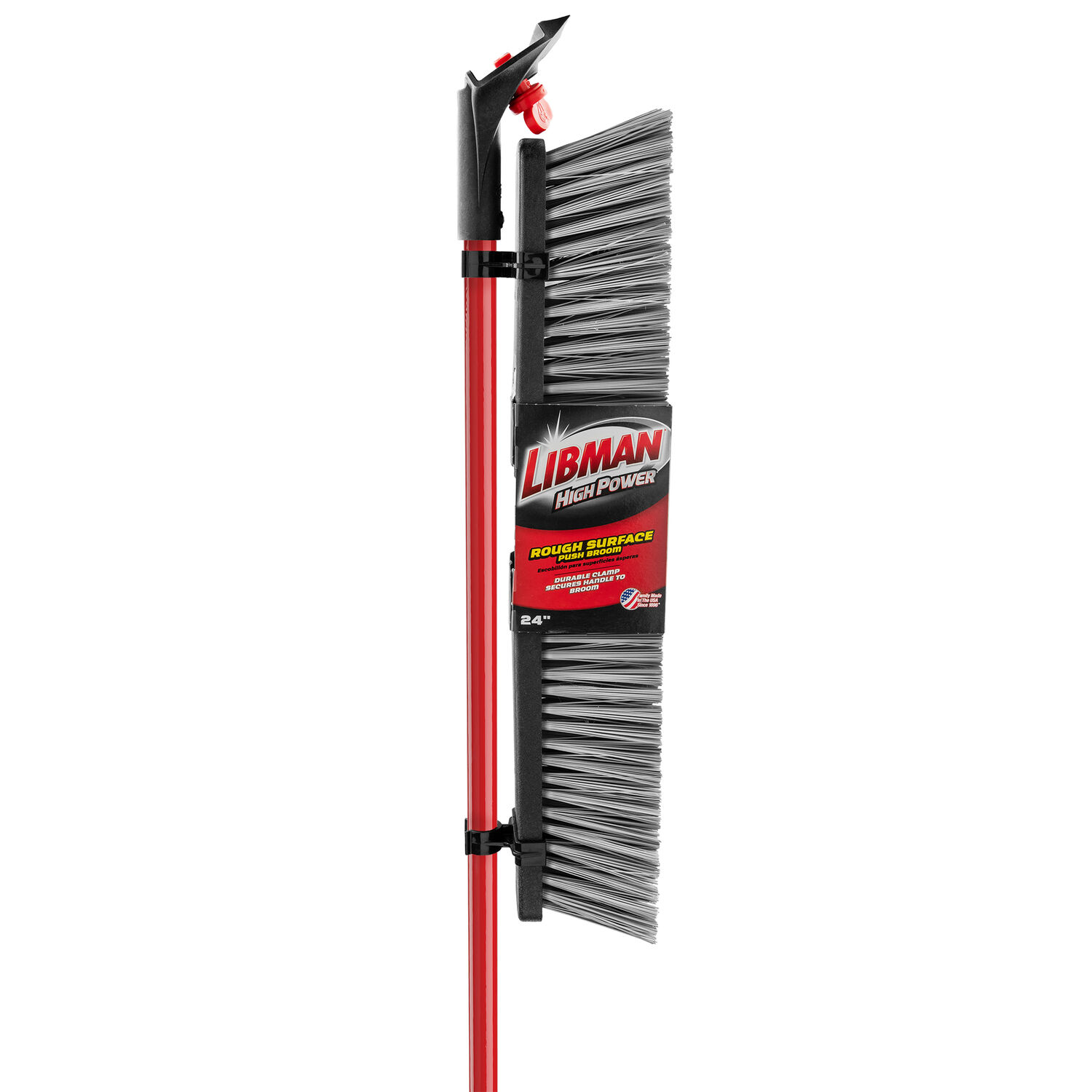 Libman Rough-Surface Push Broom, 24-In