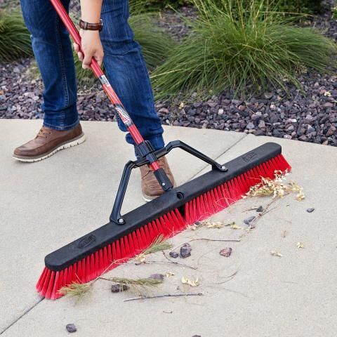 Libman Multi-Surface Heavy-Duty Push Broom, 36-In