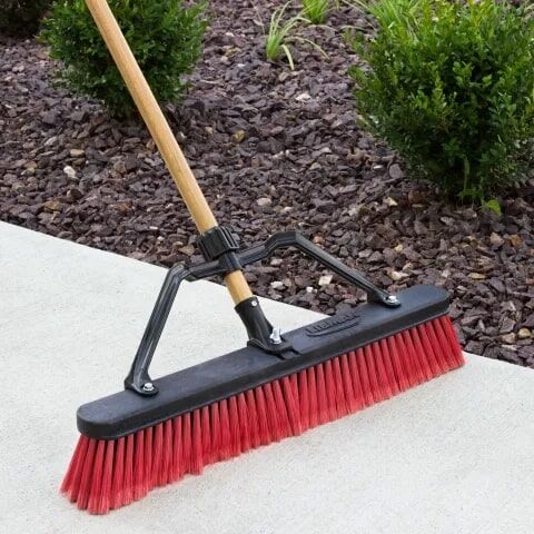 Libman Multi-Surface Commercial Push Broom, 24-In