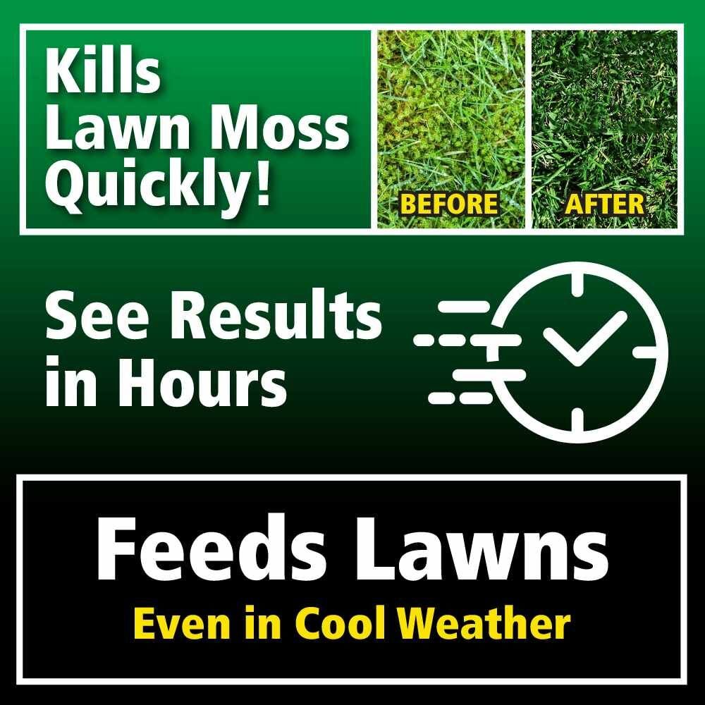 Moss Out! Plus Fertilizer For Lawns 20-0-05, 20-Lb