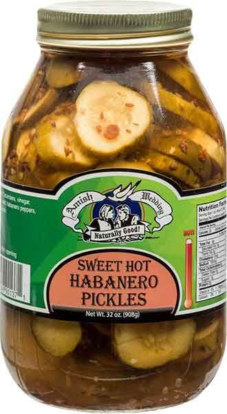 Amish Wedding Habanero Sweet Hot Pickles, 32-Oz
