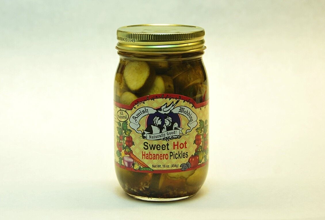 Amish Wedding Sweet Hot Habanero Pickles, 16-Oz