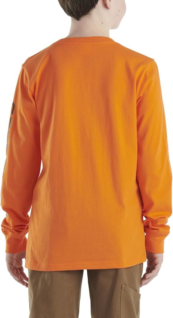 Carhartt Boy's Long Sleeve Crewneck Pocket T-Shirt