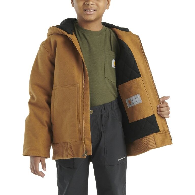 Carhartt Boy's Flannel Quilt Lined Active Jac