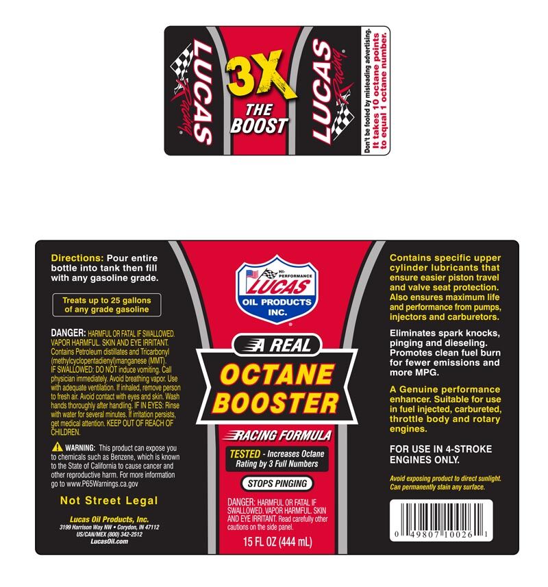 Lucas Oil Octane Booster, 15-Oz