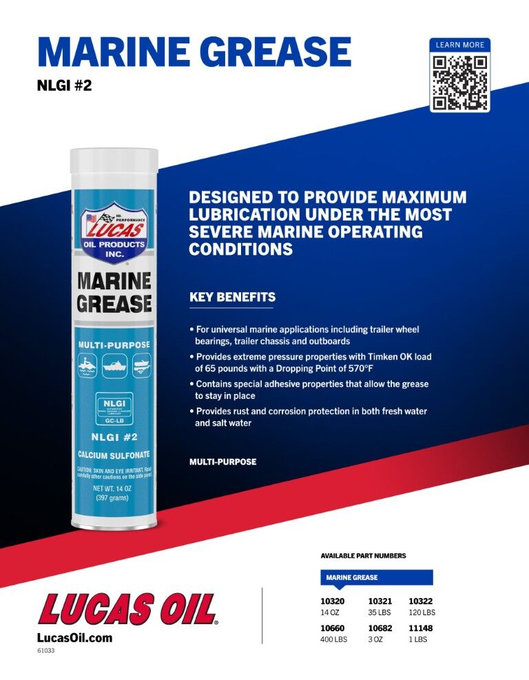 Lucas Oil Marine Grease, 14-Oz