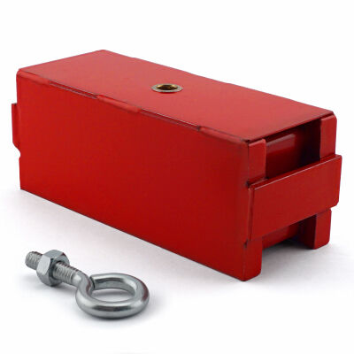 Magnet Source Heavy Duty Red Retrieving Magnet, 225-Lb