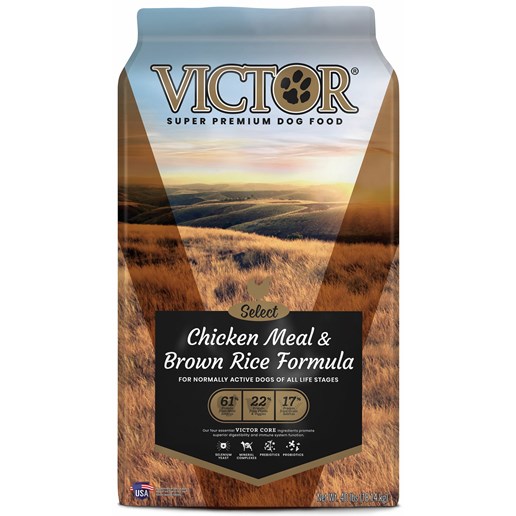 Victor Select Chicken Meal and Brown Rice Formula, Dry Dog Food, 40-Lb Bag