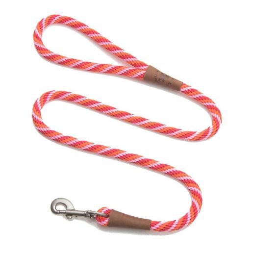Mendota Snap Leash Hundeleine – Geflochten, 1,27 Cm X 1,22 M, Orange, Wasserdicht & Handgefertigt In USA