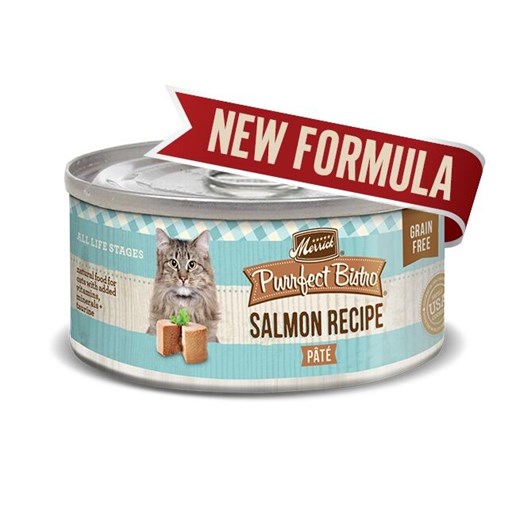5.5oz Purrfect Bistro Grain Free Salmon Pate Wet Cat Food