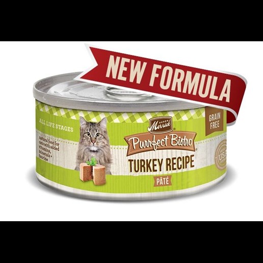 5.5oz Purrfect Bistro Grain Free Turkey Pâté Wet Cat Food