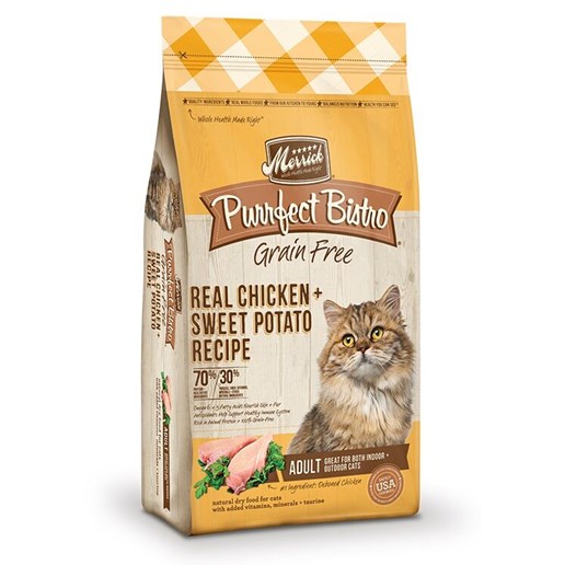 Purrfect Bistro Grain Free Real Chicken + Sweet Potato, 4-lb bag Dry Cat Food