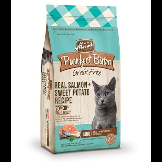 Purrfect Bistro Grain Free Real Salmon + Sweet Potato, 4-lb bag Dry Cat Food