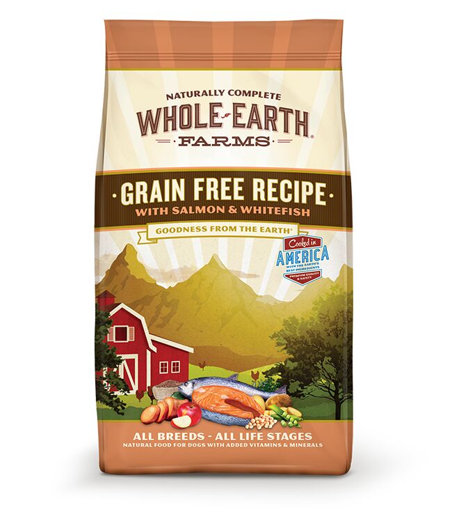 4lb Whole Earth Farms Grain Free Recipe with Salmon & Whitefish