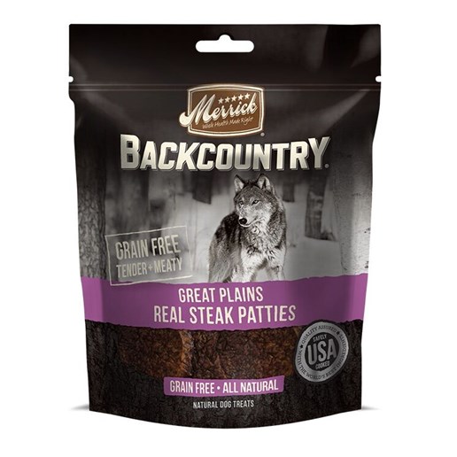 Merrick Backcountry Great Plains Real Steak Patties Adult Wet Dog Food, 4.5-Oz Can 