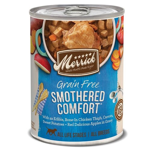 Merrick Grain Free Smothered Comfort in Gravy Wet Dog Food, 12.7-Oz Can