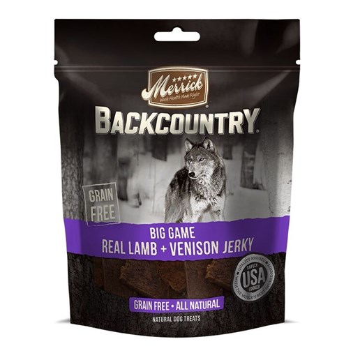 Merrick Backcountry Big Game Real Lamb & Venison Jerky Adult Wet Dog Food. 4.5-Oz Can 