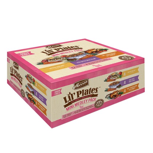 Merrick Lil' Plates Variety Pack Wet Dog Food, 12 Pack 